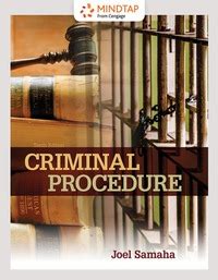 Mindtap Criminal Justice For Samaha S Criminal Procedure Th Edition