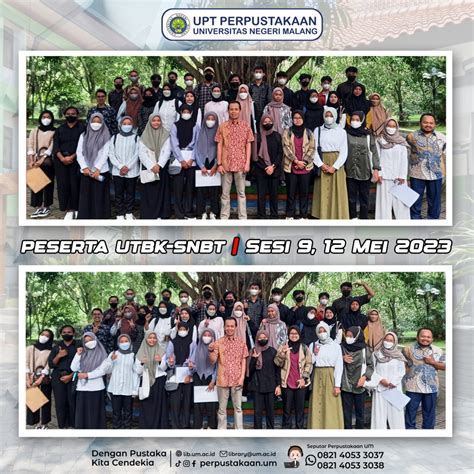 Peserta UTBK 2023 Sesi 9 Dan 10 UPT Perpustakaan UM