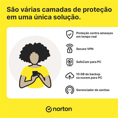 Norton Antivírus 360 Standard 1 Dispositivo Licença 12 Meses Digital