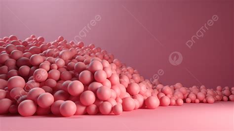 Background Of Soft Pink Gradient 3d Spheres 3d Sphere 3d Bubble 3d