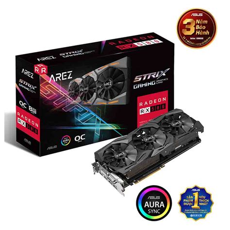 Card màn hình Asus Arez Strix Radeon RX 580 Gaming OC (AREZ-STRIX-RX580 ...