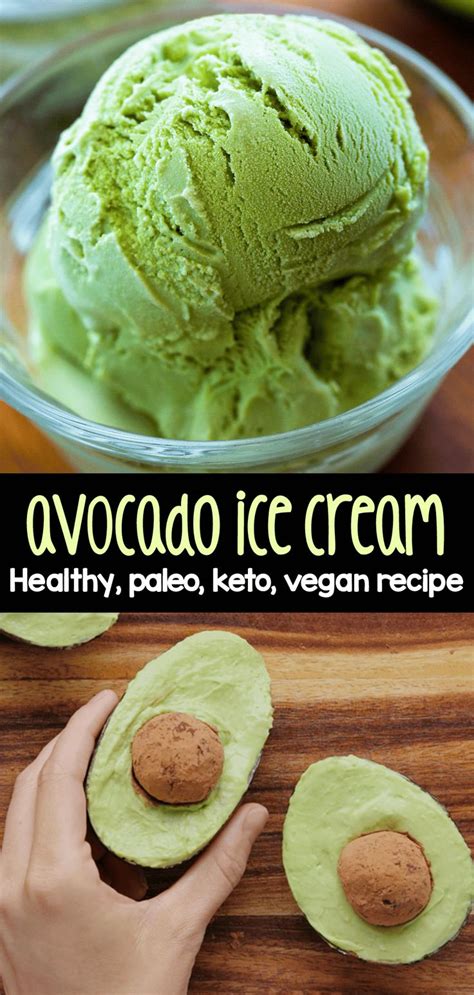 Healthy Vegan Avocado Ice Cream Recipe Keto Paleo Gluten Free Avocado Ice Cream Ice Cream