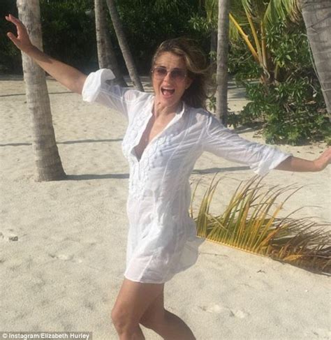 Elizabeth Hurley Posts Sexy Bikini Snap From Idyllic Maldives Getaway