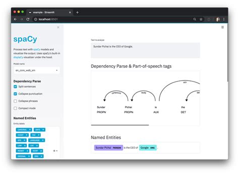 Visualizers · spaCy Usage Documentation