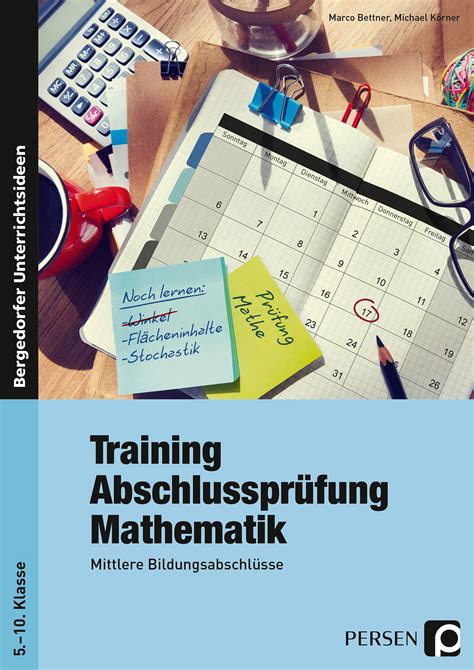 Sekundarstufe Unterrichtsmaterial Mathematik Training Abschlussprüfung