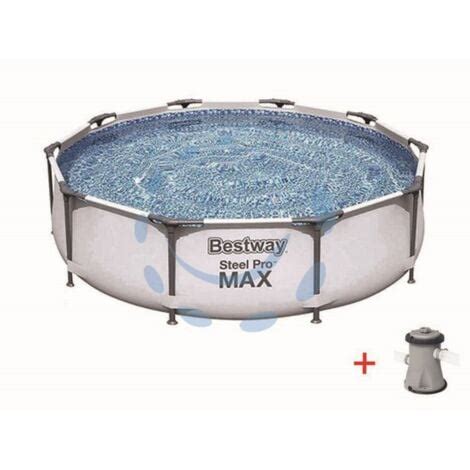 Piscina Steel Pro Max Tonda Con Telaio Portante Cm X H Cm X