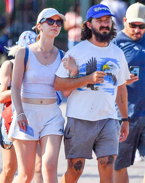 Shia LaBeouf and Ex Mia Goth Seen Arm-in-Arm While Enjoying a Day Out at Disneyland