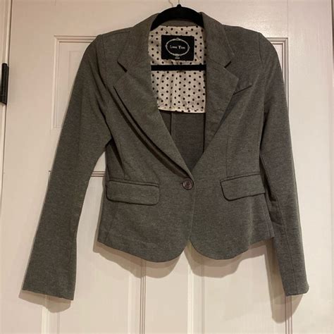 Love Tree Jackets Coats Gray Suit Jacket Poshmark