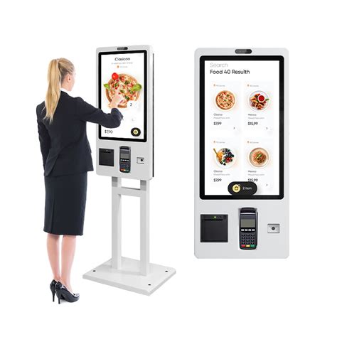 Self Ordering Kiosk In Restaurant Food Order Machine Payment Terminal