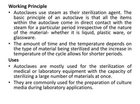 Instruments Used In Microbiology Lab With Principle Andppt