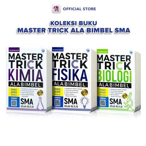 Buku Sma Kelas Master Trick Ala Bimbel Kimia Biologi Fisika