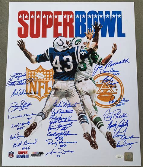 1969 NEW YORK JETS SUPER BOWL SIGNED PHOTO POSTER (SIGNED BY 24-JSA) – JO Sports Inc.