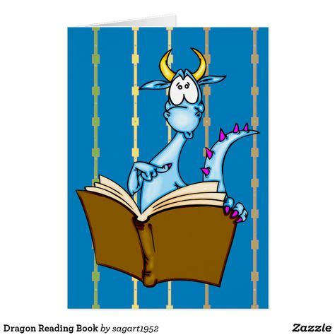 Dragon Reading Book Zazzle Reading Books Illustration Book Posters