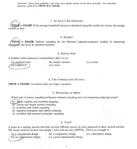 Enumeration Questions Example