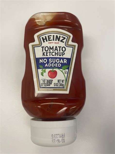 Heinz Tomato Ketchup 369g No Sugar Added Food And Drinks Packaged