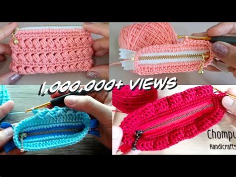 1M Views How To Crochet Purse With Zipper Very Easy To Make