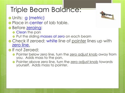 Ppt Using The Triple Beam Balance Powerpoint Presentation Free