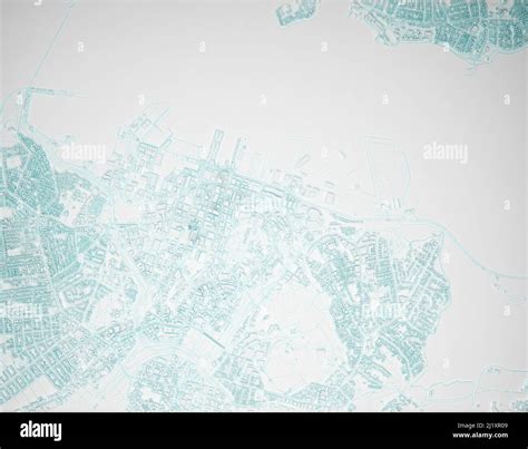 simplified map of the city of Auckland aerial view. 3d rendering Stock Photo - Alamy