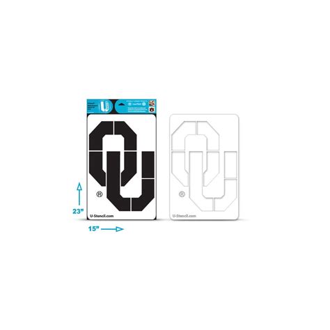 U Stencil - NCAA Oklahoma Sooners Collegiate 'OU' Multi-Purpose Stencil ...