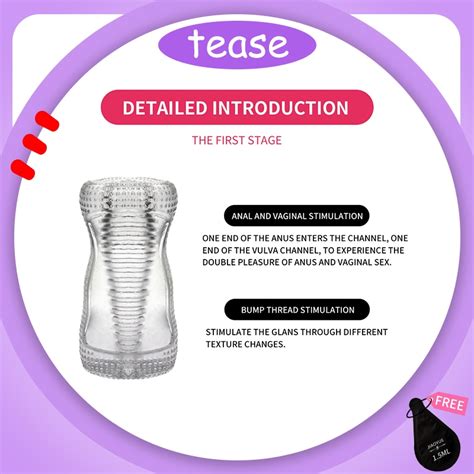 Tease Level Enhance Transparent Male Masturbator Cup Sex Adult Toys For Men Shopee Philippines