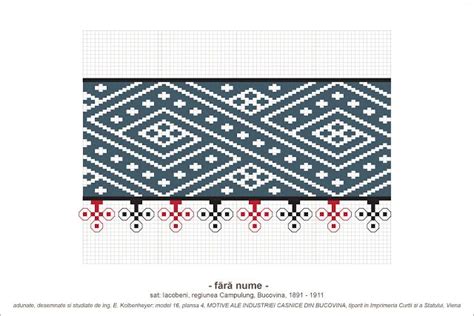 Semne Cusute MOTIVE P4 M16 Model De Incret Folk Embroidery