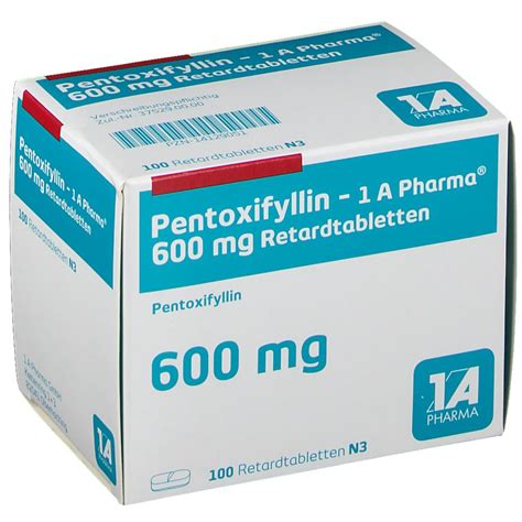 Pentoxifyllin A Pharma Mg St Mit Dem E Rezept Kaufen