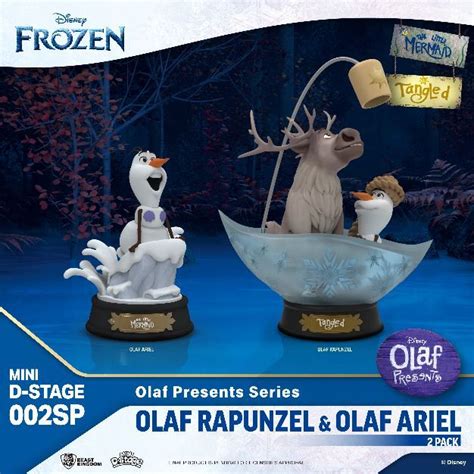 Frozen Olaf Presents Series Pack 2 Estatua 10 Cm Olaf Rapunzel And Ariel