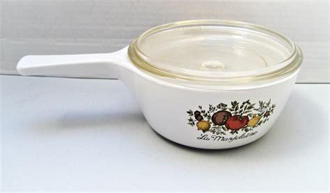 Corning Ware La Marjolaine Handled Sauce Pan Glass Pyrex Lid Etsy