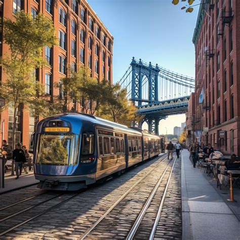 Light Rail train through DUMBO : r/NYC_AI_ART