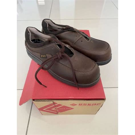 Oscar Esd Safety Shoes Uk Brown Shopee Malaysia