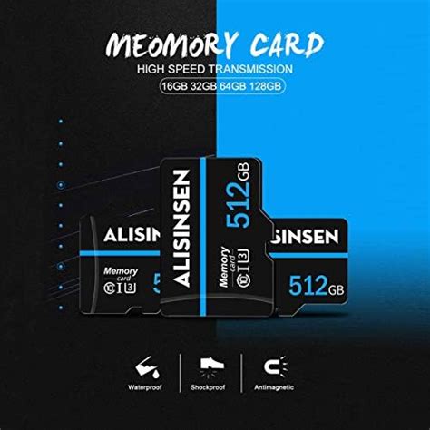 Carte Micro SD Haute Vitesse 512 Go Carte mémoire à 10 Niveaux 512 Go