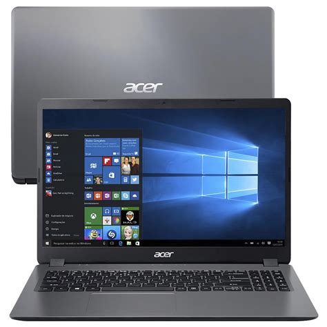 Notebook Acer A315 Core I3 1005g1 Memoria 4gb Ssd 480gb Tela Hd 15 6 Windows 10 Home