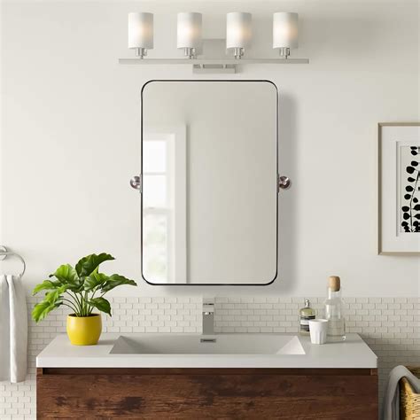 Rectangular Tilting Frameless Bathroom Mirror – Rispa