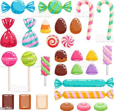 Sweets Set Assorted Candies Stock Illustration Download Image Now