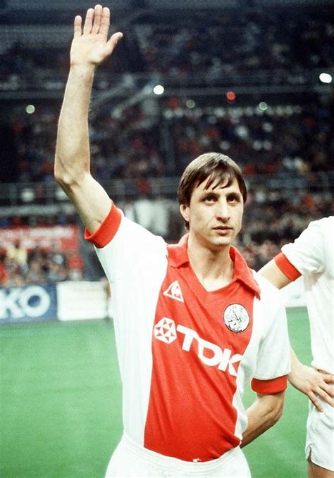 Johan Cruyff Ajax Amsterdam Legend With Maradona Figo Futre