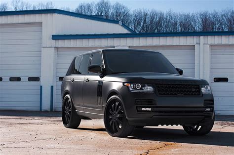 HD wallpaper: matte black Land Rover Evoque SUV, profile, Blik, range ...