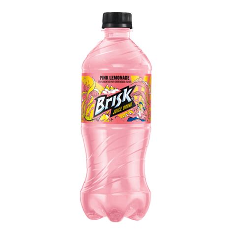 Brisk Pink Lemonade Juice Drink 20 Fl Oz Bottles 24 Pack