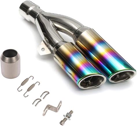 Amazon Neeknn Slip On Exhaust Inlet Stainelss Steel Muffler