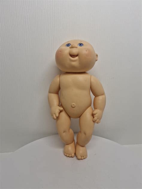 1993 Hasbro Cabbage Patch Baby Doll Hard Body Blue Eyes Bald Preemie OAA Naked Etsy
