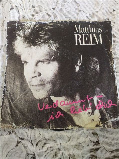 Matthias Reim Verdammt Ich Lieb Dich 7 Single VINYL PLAKA