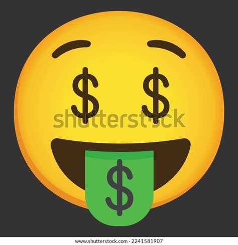 Money Mouth Face Vector Emoji Design Stock Vector (Royalty Free ...