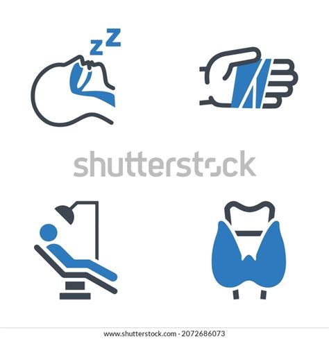 Medical Treatment Icon Set Stock Vector Royalty Free