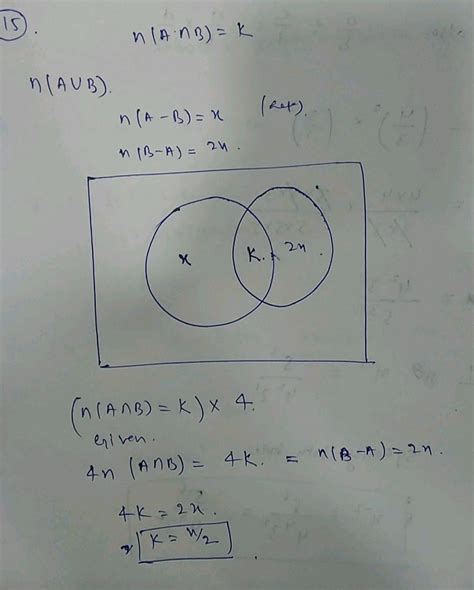 If A And B Are Two Sets Such That N A B 50 N A 25 And N B