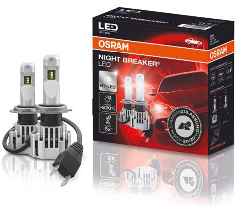 H7 Osram Night Breaker Set Led Bulbs Headlight Scheinwerfer 220% mehr ...