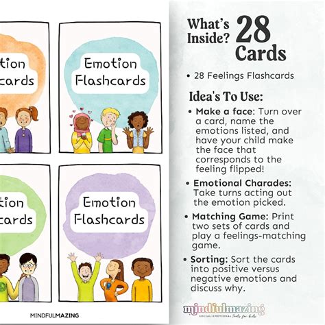 Emotion Flashcards Feelings Flashcards Calm Down Corner Feelings