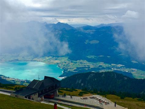 Wolfgangsee from Mt. Schafberg, Austria | Natural landmarks, Landmarks ...