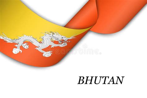 Flag Of Bhutan Waving In The Wind D Waving Flag Design The National