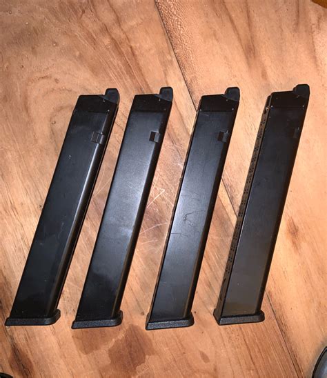 SOLD WE Glock Extended 50rd Magazines HopUp Airsoft