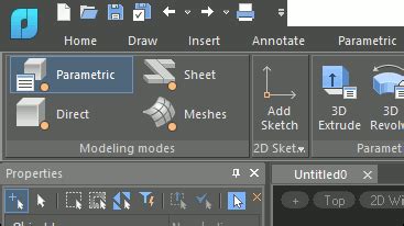 Nanocad D Modeling Module Is Designed For Direct And Parametric Modeling