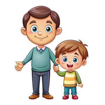 Father Clipart Father Child Father Son Cartoon Characters Hd Png ...